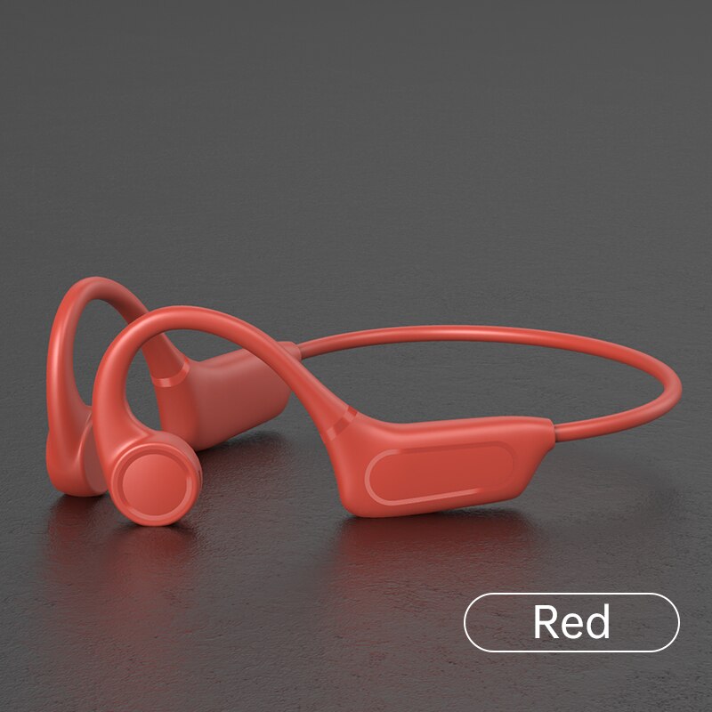Casque Bluetooth pour Xiaomi casque sans fil Conduction osseuse écouteur suppression de bruit écouteurs étanche à la transpiration tactile: H12 red