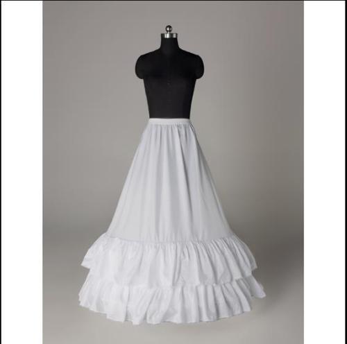 Robe de bal blanche, jupon Crinoline, sous-jupe glissante, pour mariage 1/2/3/4/5: 2