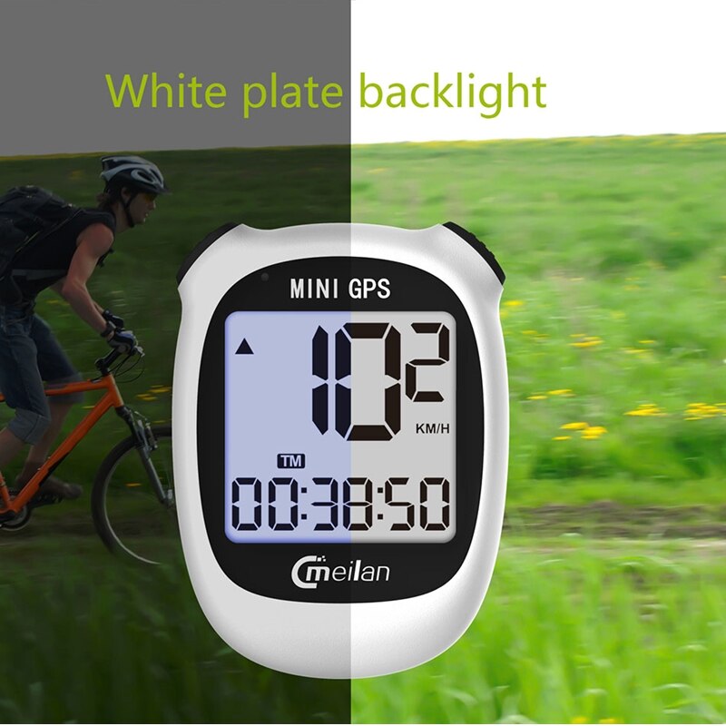 Meilan Gps Fietscomputer Draadloze Fietscomputer IPX6 Waterdichte Navigatie Minibicycle Snelheidsmeter Kilometerteller Met Lcd-scherm