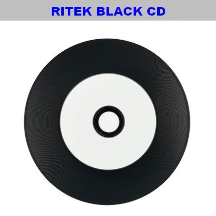 Ritek zwarte cd-r blanco schijven, beschrijfbaar , 80 700mb 52x 50 schijven, bedrukbaar.