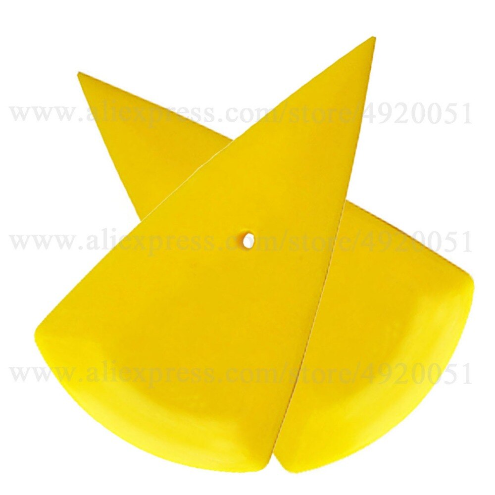 8Pcs Vinyl Folie Schraper Auto Window Tint Tool Geel Go Corner Carbon Fiber Vinyl Auto Wrap Zuigmond Accessoires 8A13