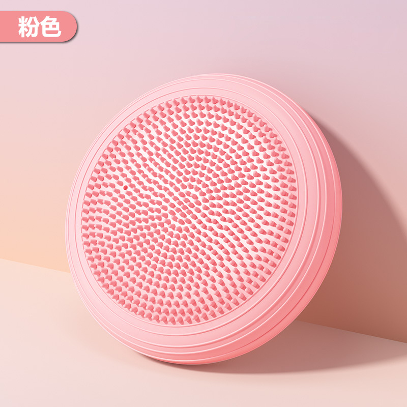 Oppustelig balanceskive til yoga og terapi - skridsikker pvc-vippepude, rehabilitering til børn/voksne: Grøn