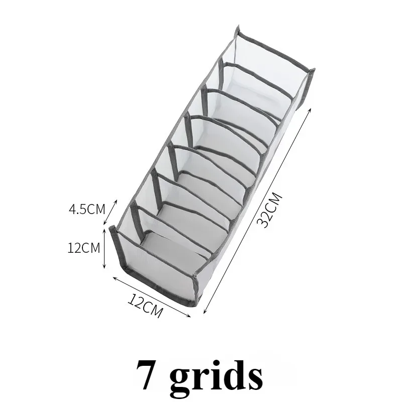 1pc Closet Organizer Storage Box Foldable Underwear Organizers Storage Dividers Drawer Organizer Socks Box for Clothes: Clear