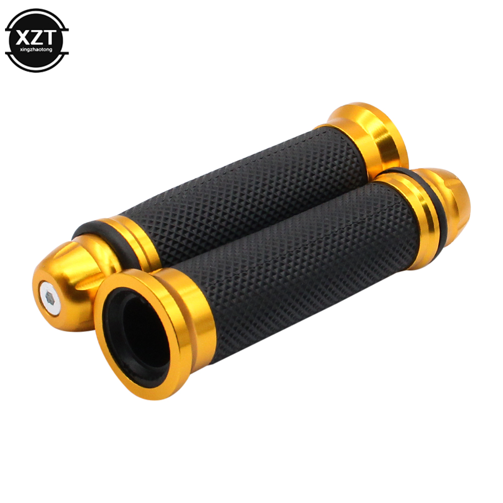 Motorcycle Grips Hand Rubber Pedal Biker Handlebar Clench Modified Handle Throttle Turn Grip Settle Handle Grips 22/24mm: Dark Grey