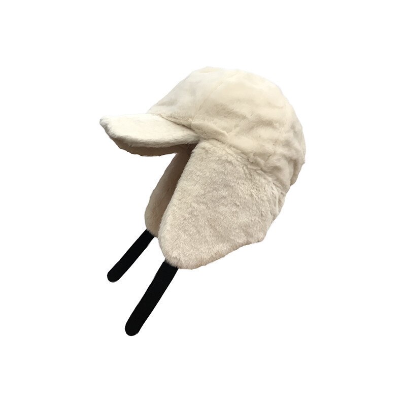 Gorros de lana con capucha para mujer, gorro de lana estilo aviador, cálido, para esquiar, Otoño e Invierno