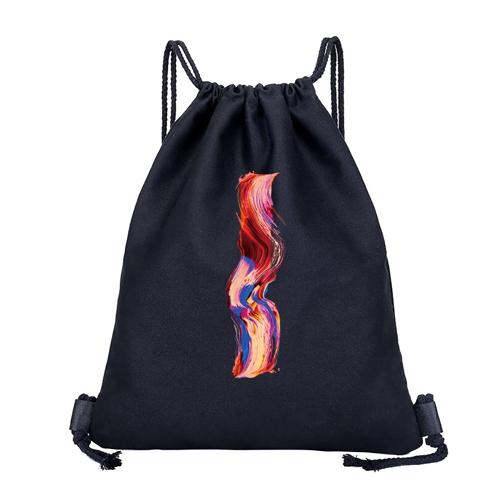26 Initials Print Drawstring Bag Backpack Men and Women Beach Sports Travel Backpack Kid Supplies Bag Portable Sundries Bag
