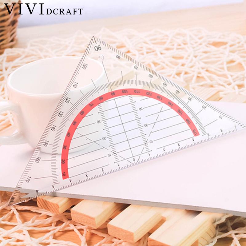 Graphix Plastic Triangle Ruler Vividcraft Functional Plastic Triangle Ruler Patch... – Grandado