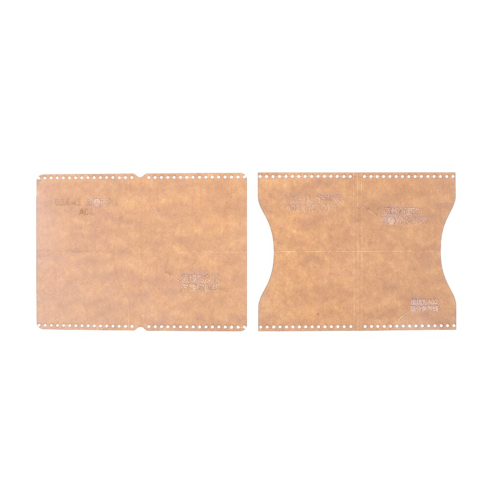 Acryl transparant sjabloon handgemaakte set diy knutselwerk voor leren portemonnee tas patroon