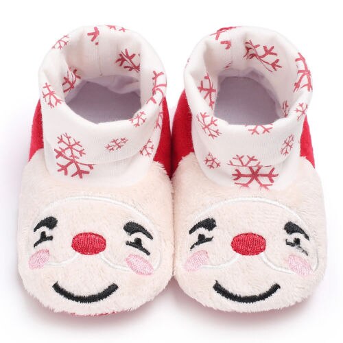 SchöNe Weihnachten Neugeborenen Kleinkind Baby Jungen Mädchen Warme Schneeschuhe Taufe Prewalker Krippe Schuhe 0-18 Mt