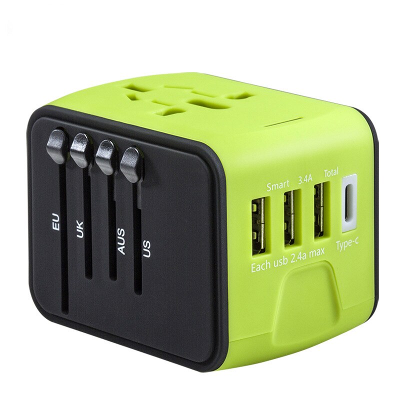 Multi-nation Travel Adapter With USB Charger/USB Type C Adapter With Usb Universal Travel Adapter