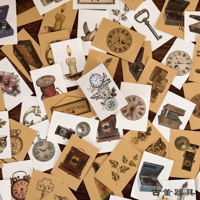 80 Sheets Vintage Scrapbook Material paper Set Decorative collage material Background paper For DIY Scrapbooking Diary Album Art: 2