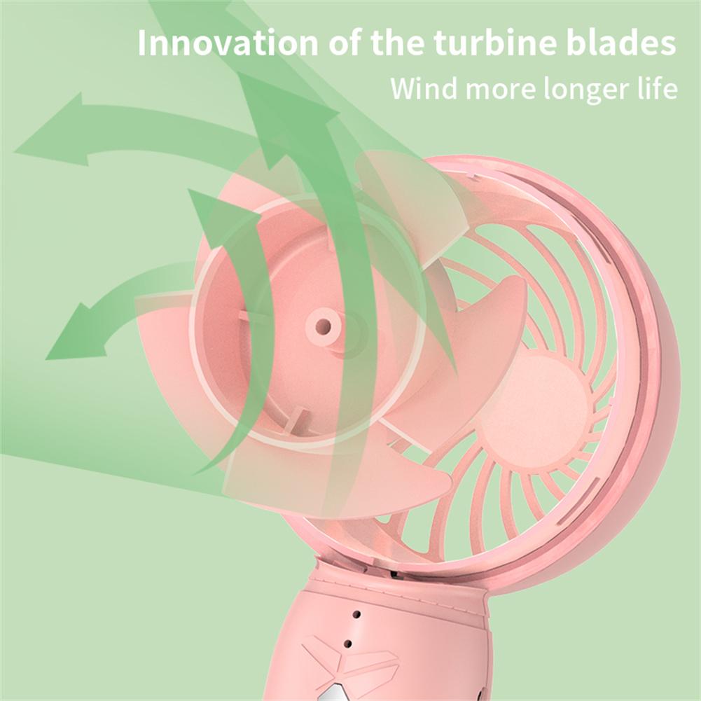 Przenośny ręczny wentylator Usb akumulator szybki mini wiatrak biurowy 2000mah o dużej pojemności