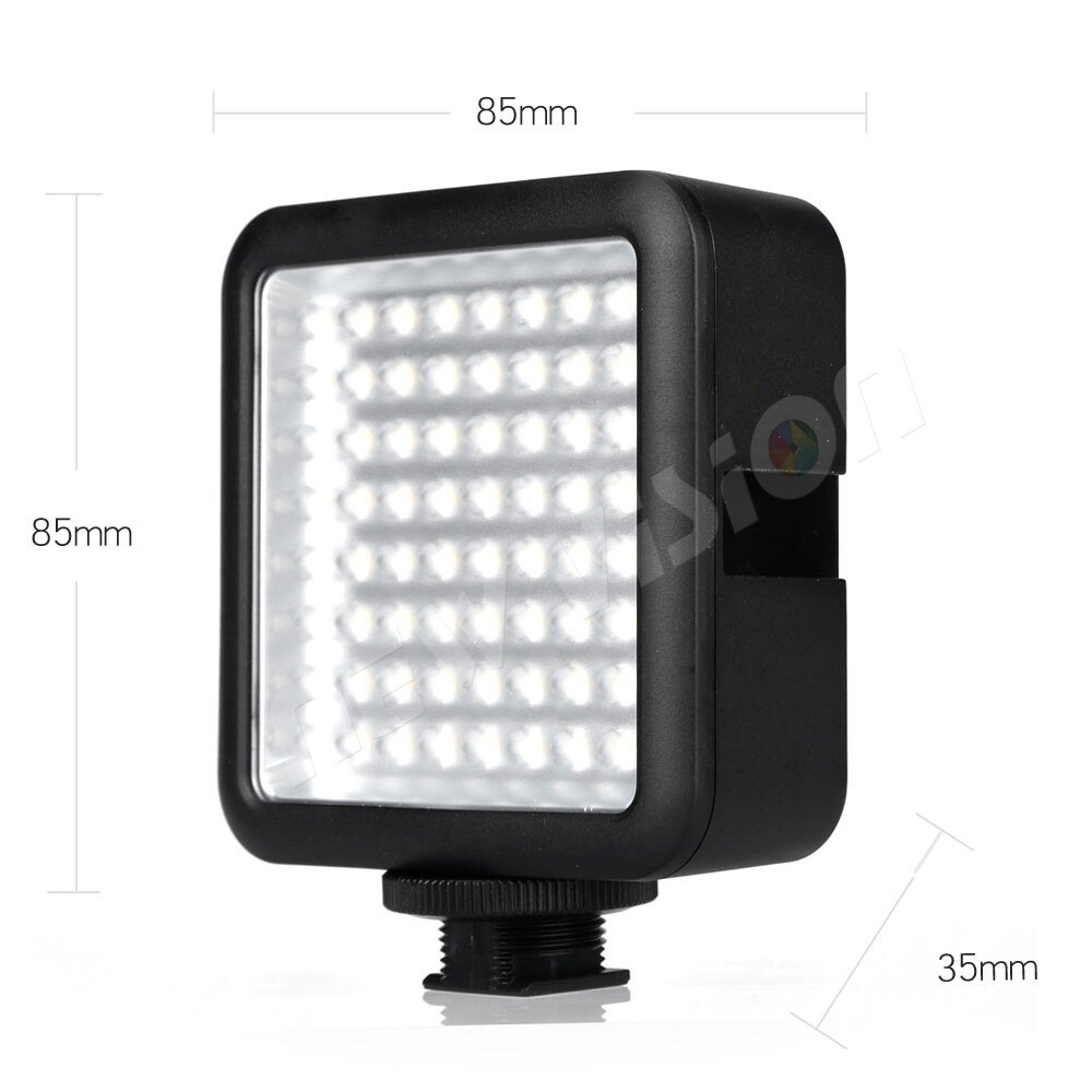 Godox led64 5500 ~ 6500 k video light professionele universeel voor macrofotografie fotojournalistieke video schieten