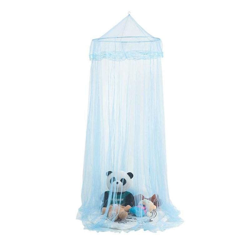 Semplice Appeso Baldacchino Del Capretto Del bambino Letto di Zanzara cupola Netto Giocare Pavimento Copriletto Colorato Letto Zanzariere per I Bambini Del bambino Dei Bambini: Blu