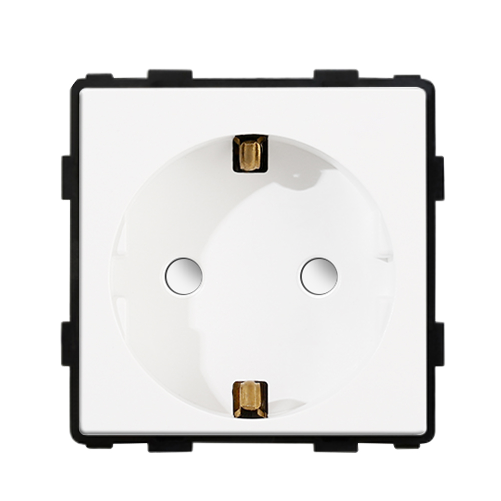 White Plastic Frame EU Wall Plug RJ45 TV ST HDMI CAT6 USB Sockets Mechanical Switch Function Parts DIY Free Combination: Type 19