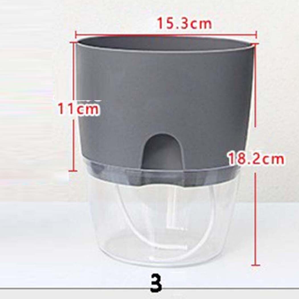 Office Decoration Flower Pots Indoor Plant Pot Auto Irrigate Automatic Water Absorption