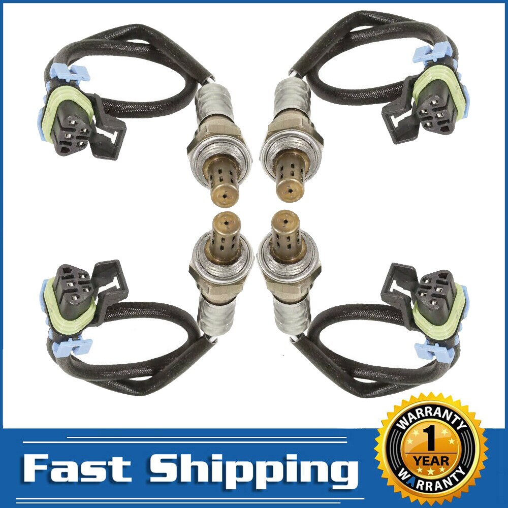 4X Upstream &amp; Downstream O2 Oxygen Sensor For Buick LaCrosse Cadillac SRX Chevrolet Equinox Impala Traverse GMC Terrain 3.6L