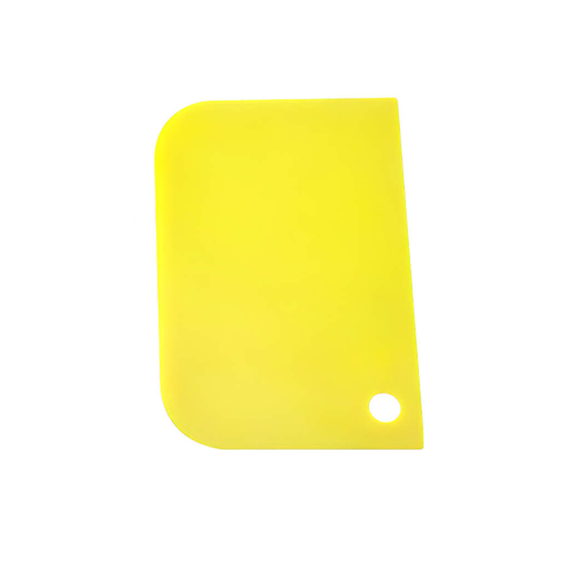 Decorating Tool Baking Dough Cutting Scraper Plastic Dough Scraper Thickened Cream Scraper: Orange