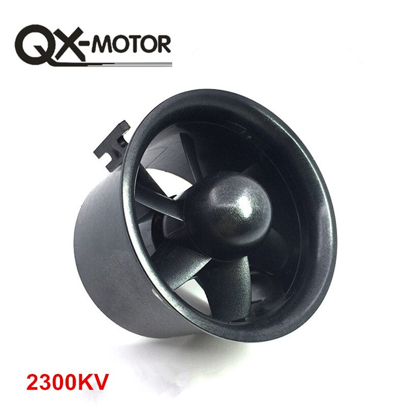 QX-MOTOR DIY EDF Ducted Airplane Fan 30mm /50mm/ 55mm / 64mm / 70mm / 90mm with Brushless Motor: 70mm 6 blades2300KV