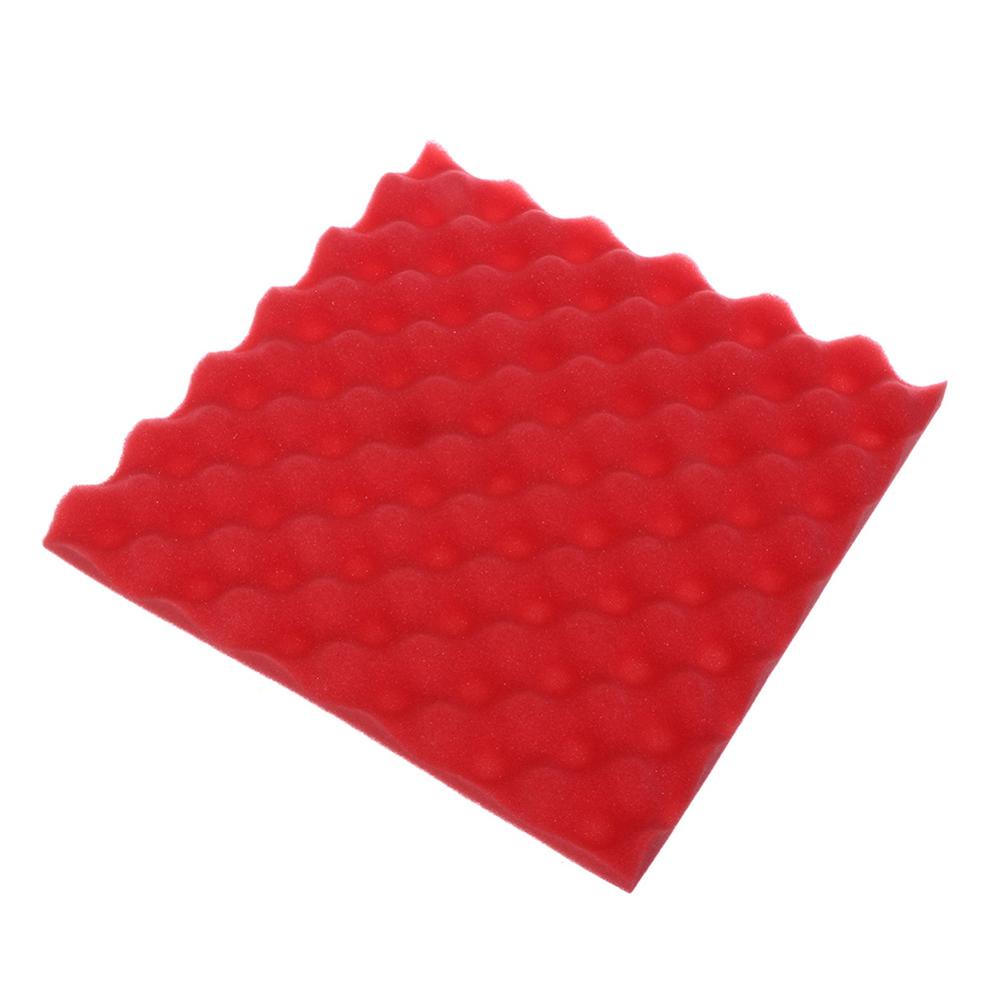 30x30x3cm Acoustic Foam Sound Proof Panels KTV Bar Recording Studio Auto Sound Proof Cotton Noise Dampening Foam Sheet: Red