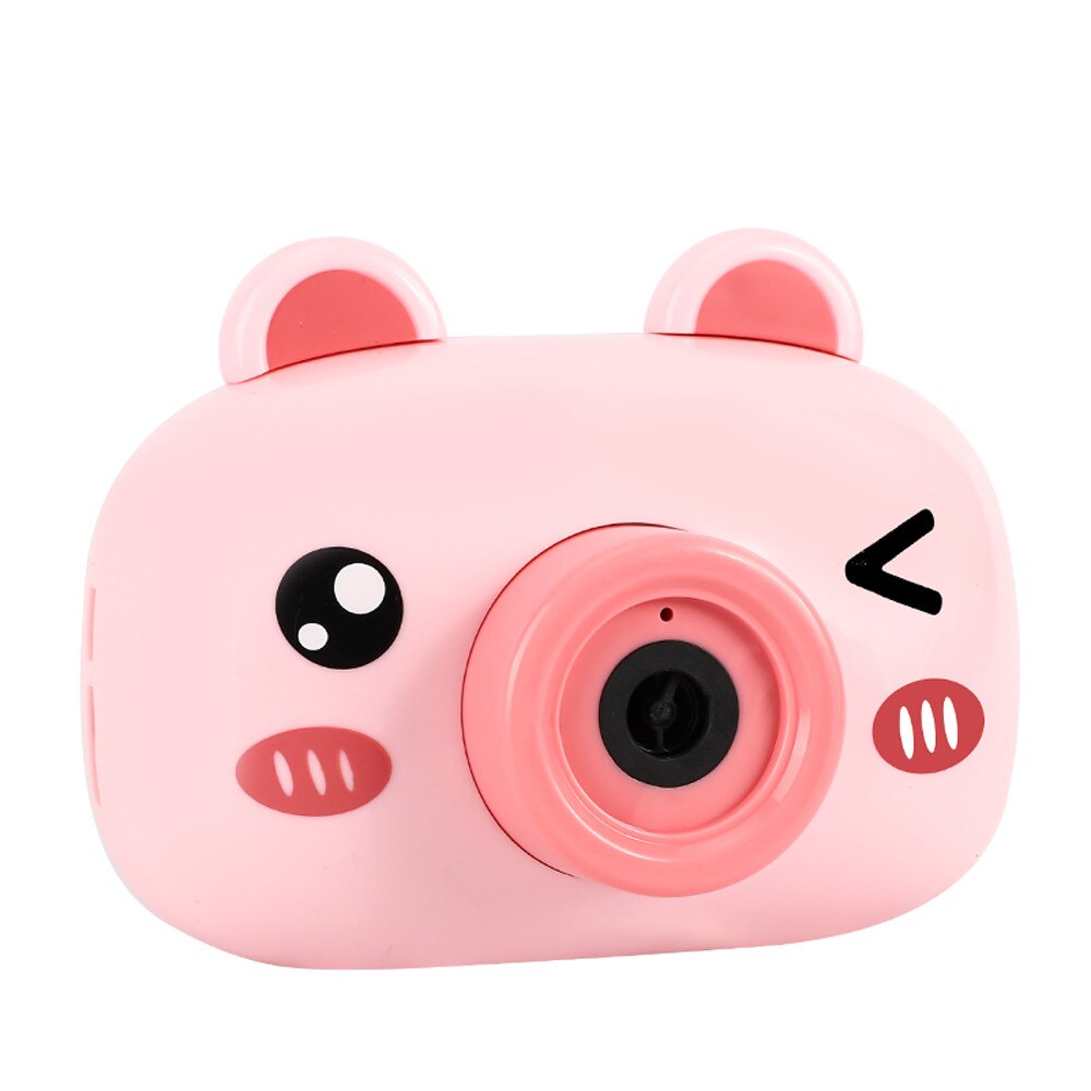 Kinderen Muziek Camera Bubble Speelgoed Automatische Bubble Blower Machine Speelgoed 100 Ml Speelgoed Voor Kids Kinderen Jongens Meisjes # C: Roze