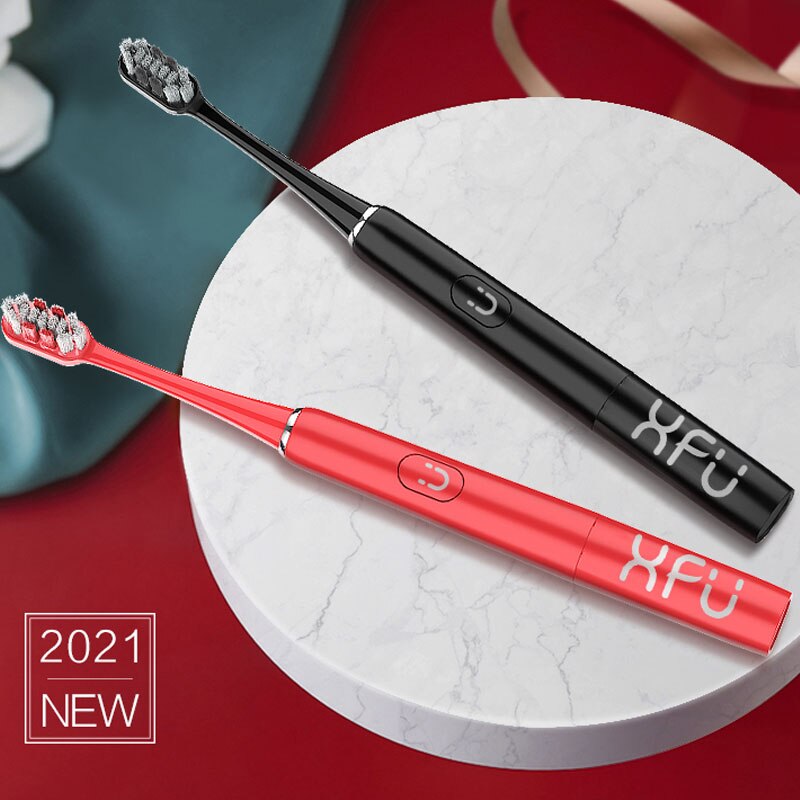 Seago Newest Sonic Electric Toothbrush 24000 Times/Min Vibration Stronger Clean 2 Mins Timer AA Battery Power Tooth Brush