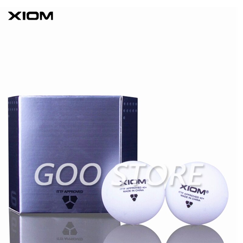 XIOM Original Table tennis balls 3 star 40+ Seamless material plastic poly ITTF Approved ping pong ball