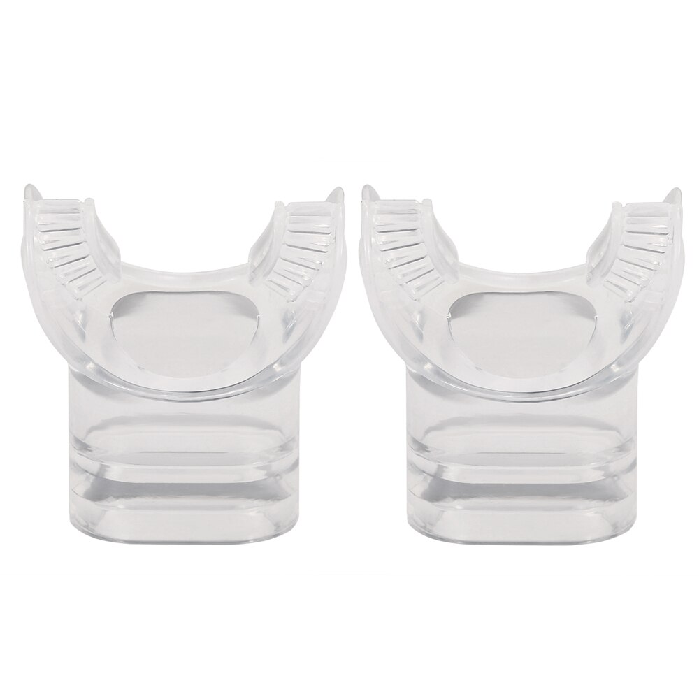 /2 pièces/lot embout en Silicone équipement de plongée remplacement tuba bouche pièce sous-marine régulateur embout buccal: Transparent