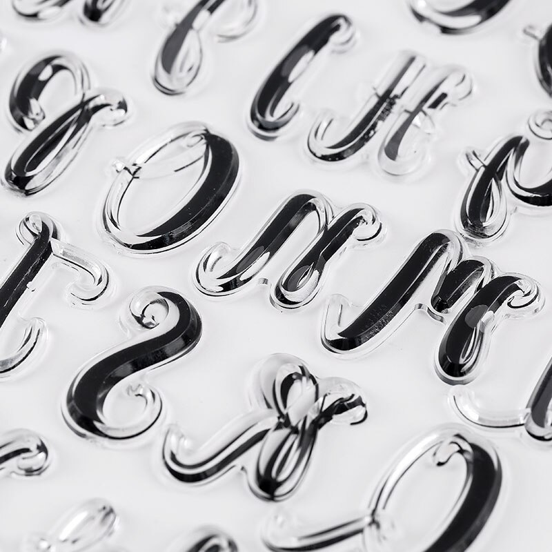 Timbri per biscotti Lettere Torta Lettere dolci Timbro Strumenti di decorazione Fondente Goffratura Alfabeto fai da te Taglierina Accessori per pasticceria