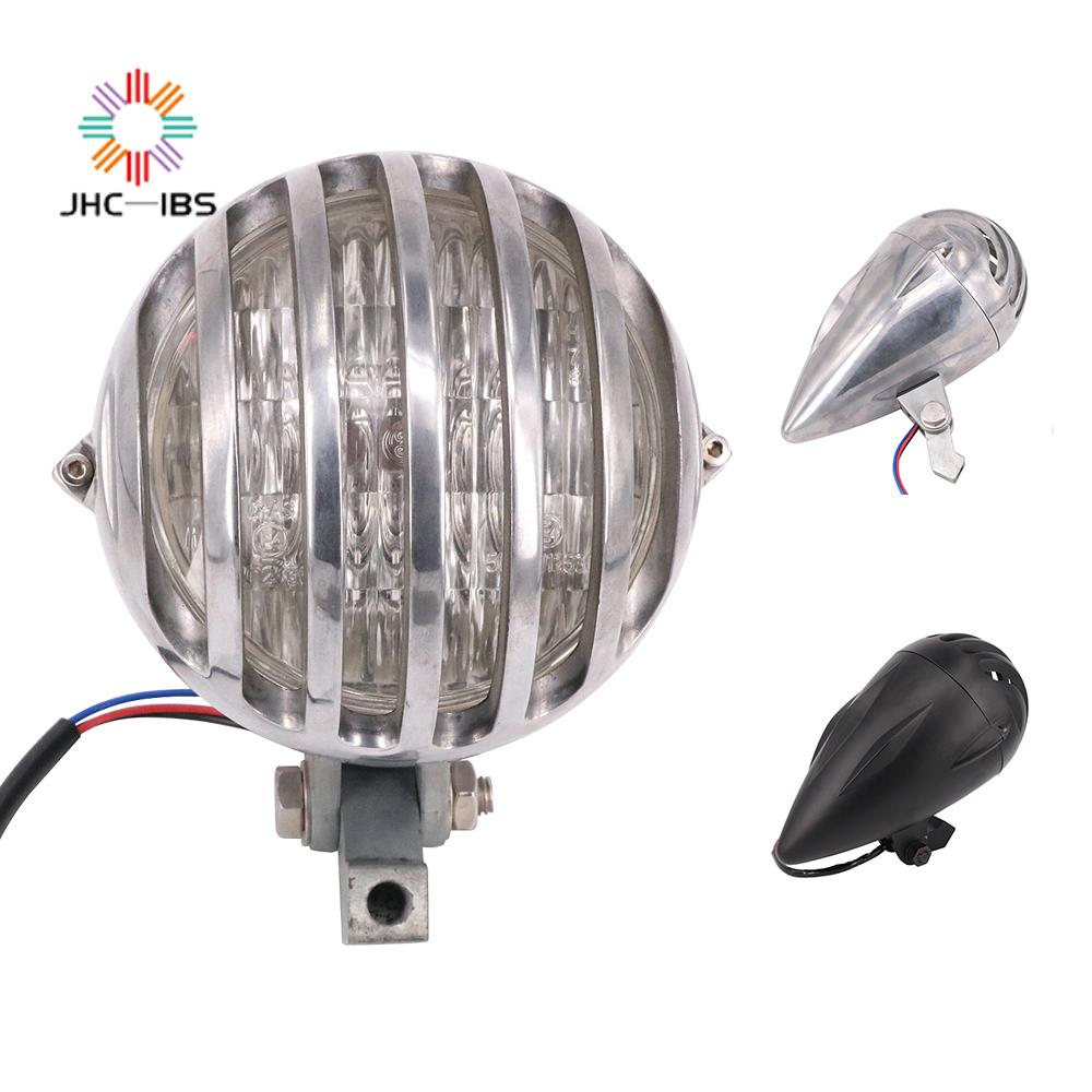 Motorcycle Universal 12V Headlight Headlamp Assembly Lamp For Harley Chopper Cafe Racer Touring Sportster Roadster Road King