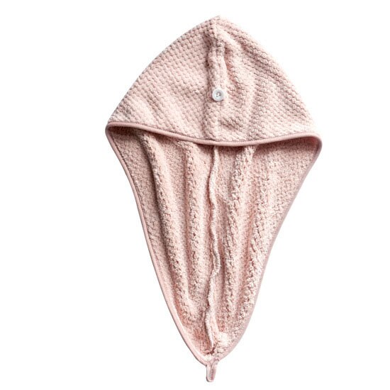 Shower Cap Magic Microfiber Hair Quick Drying Dryer Towel Bath Wrap Cap Quick Hat Turban Dry shower cap hair Wrap Towel Caps: Pink