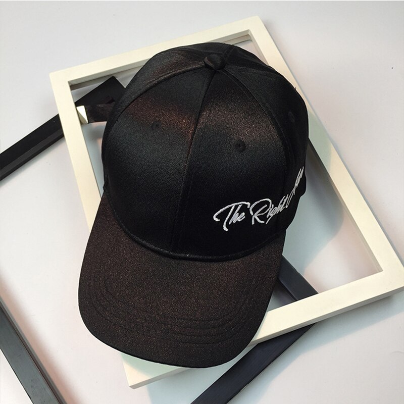 Casquette de Baseball en Satin X coton lisse, lettres brodées, en soie, couvre-chef tendance pour papa, chapeau pour hommes et femmes, printemps été