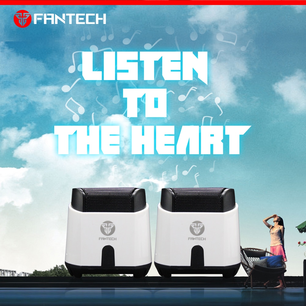 Fantech  gs201 subwoofer multimedia luidspreker usb-kabel mini draagbare combinatie luidspreker voor laptop desktop computer
