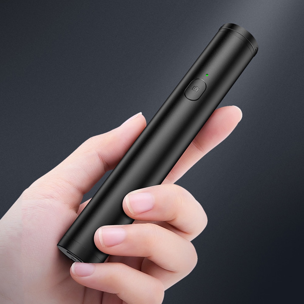 Tragbare Mini Selfie Stick Bluetooth Erweiterbar Drahtlose Telefon Halter mit Magnetische Kleine Leichte Faltbare und Erweiterbar: Black