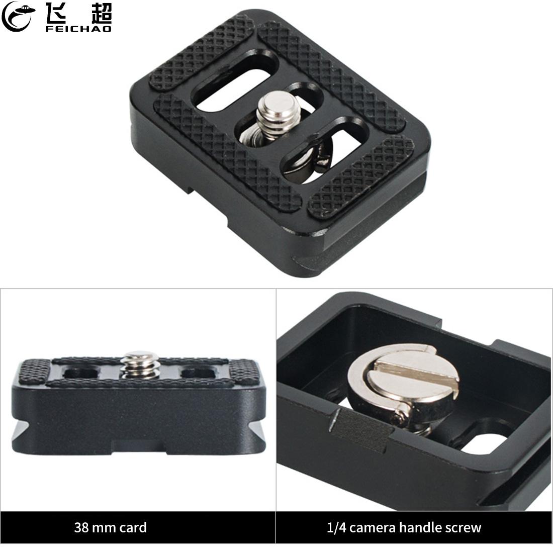 Mini Quick Release Statief Plaat 38Mm Anti Gesp Dunne TY-C10 Universele Voor Sirui Mirrorless Camera Monopod Ballhead klem