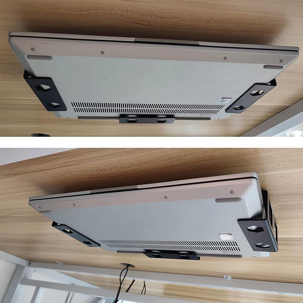 Under the Desk Notebook Storage Bracket Keep Notebook Safe Tablet Desk Organized Stand Laptop Holder for Macbook Pro Huawei