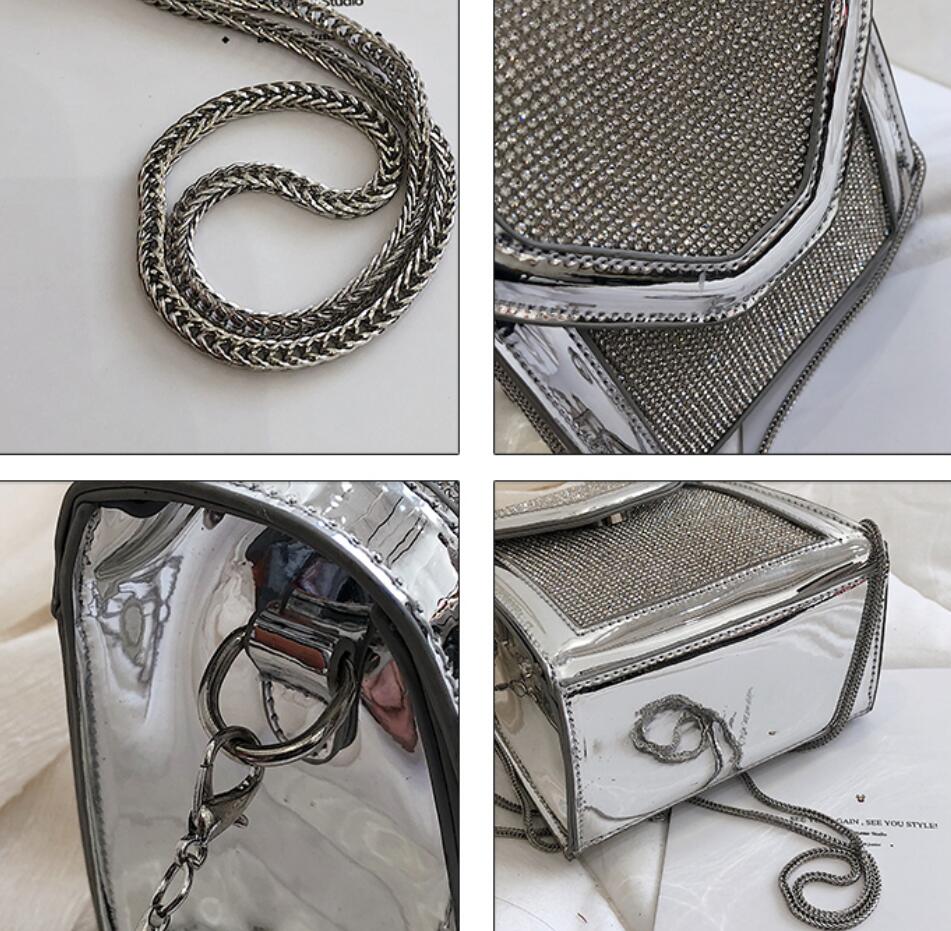 Sac à main carré diamant en cuir PU, sac pour téléphone nouvelle été , sac à main de styliste, sacs à bandoulière avec chaîne