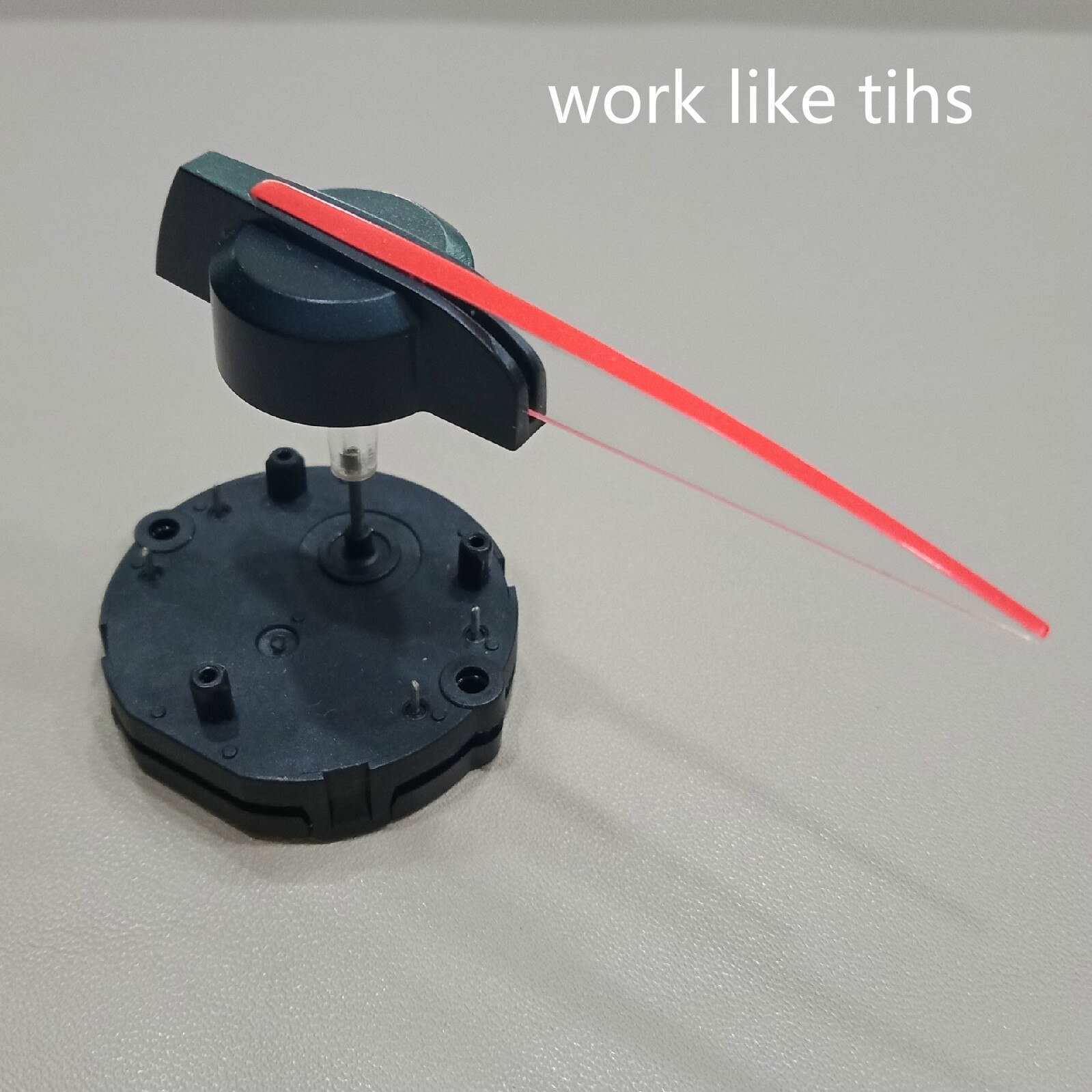 Ponteiro medidor de instrumento automotivo, buraco de 1mm, 1 peça, 45mm, de plástico vermelho