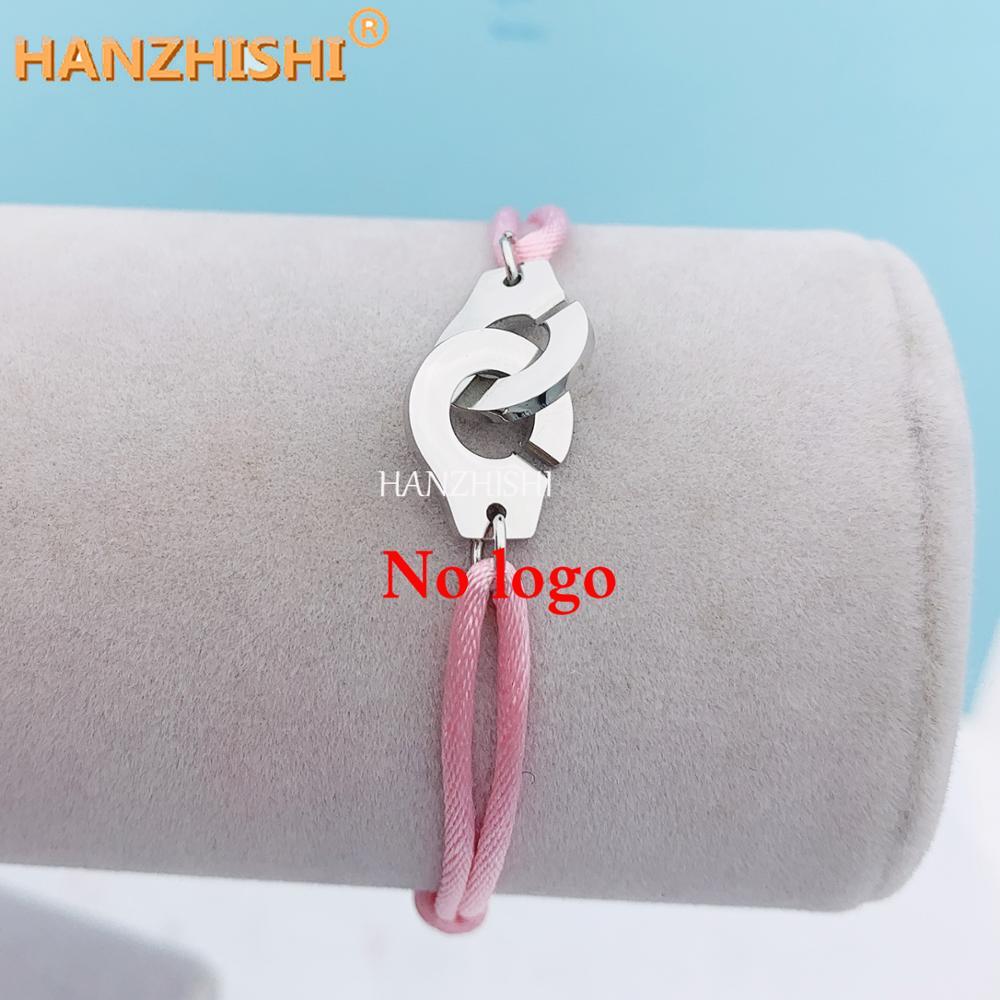 Stainless Steel Handcuff Bracelet For Women Men Adjustable Rope Bracelet Menottes Bijoux Corde Bracelet