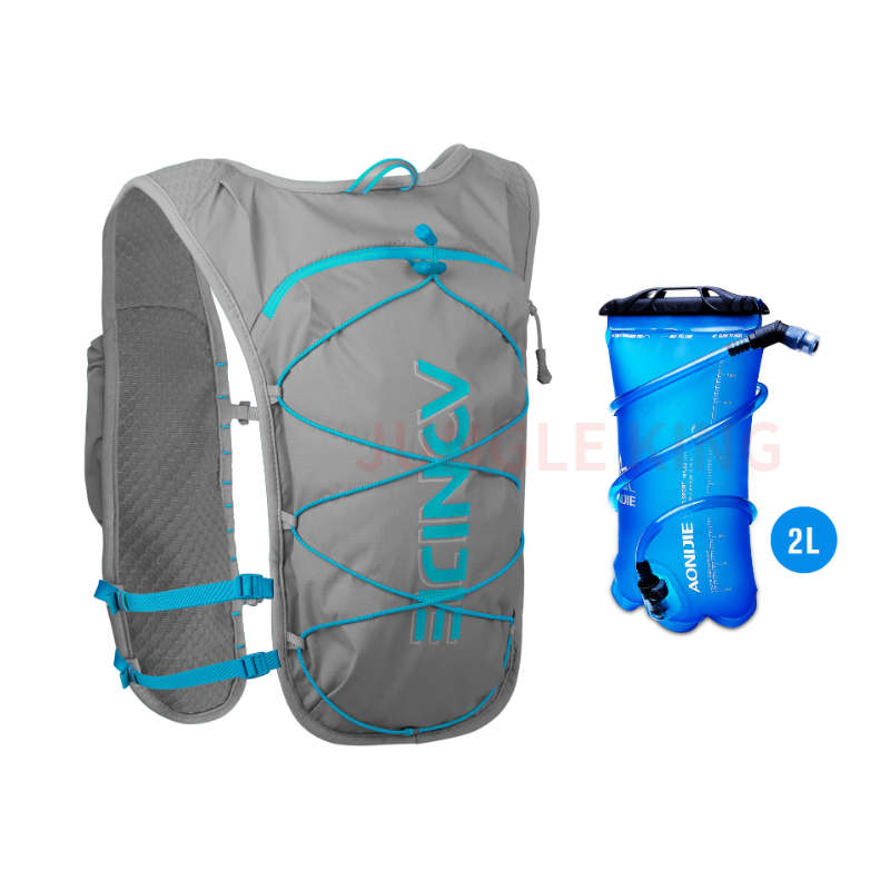 AONIJIE C9107 Outdoor Sports Cross-country Backpack 2L Water Bag Running Hydration Pack Rucksack Vest Bag For 68cm - 130cm Chest: Blue color