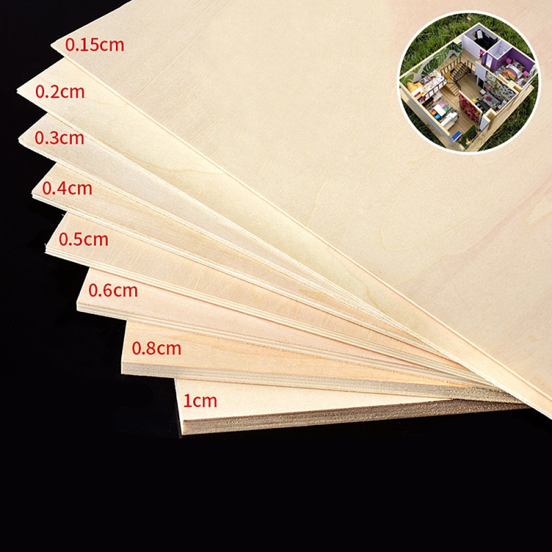 Multi Size Aviation Model Layer Board Plywood Plank DIY Hand Craft Heat Transfer Wooden Modeling Materials