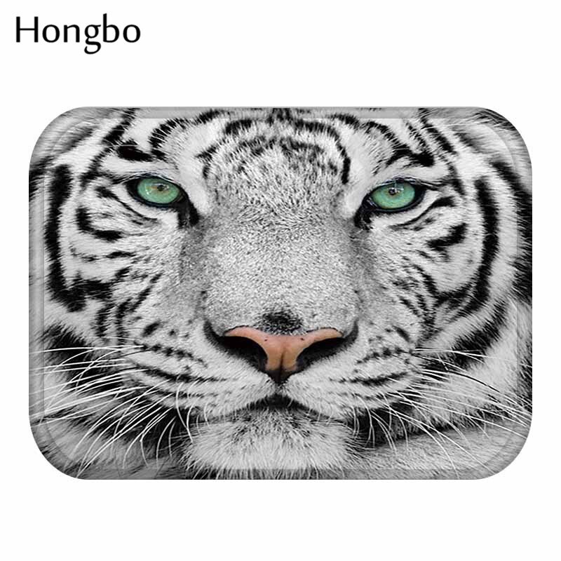 Hongbo-tapis de sol en tigre, motif chien, hibou et chat, antidérapant, pour porte, paillasson extérieur, cuisine, salon: 10