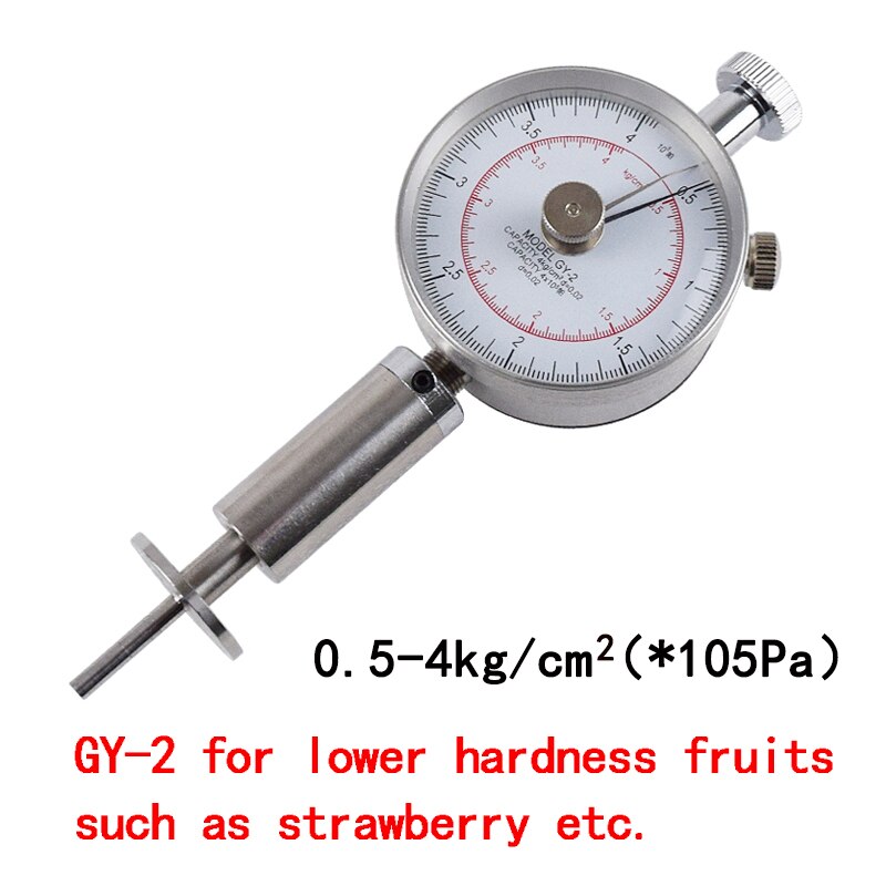 Penetrómetro para frutas, probador de la dureza de la fruta, para durómetro manzana, pera, fresa, Kiwi, GY-1/GY-2/GY-3: GY-2