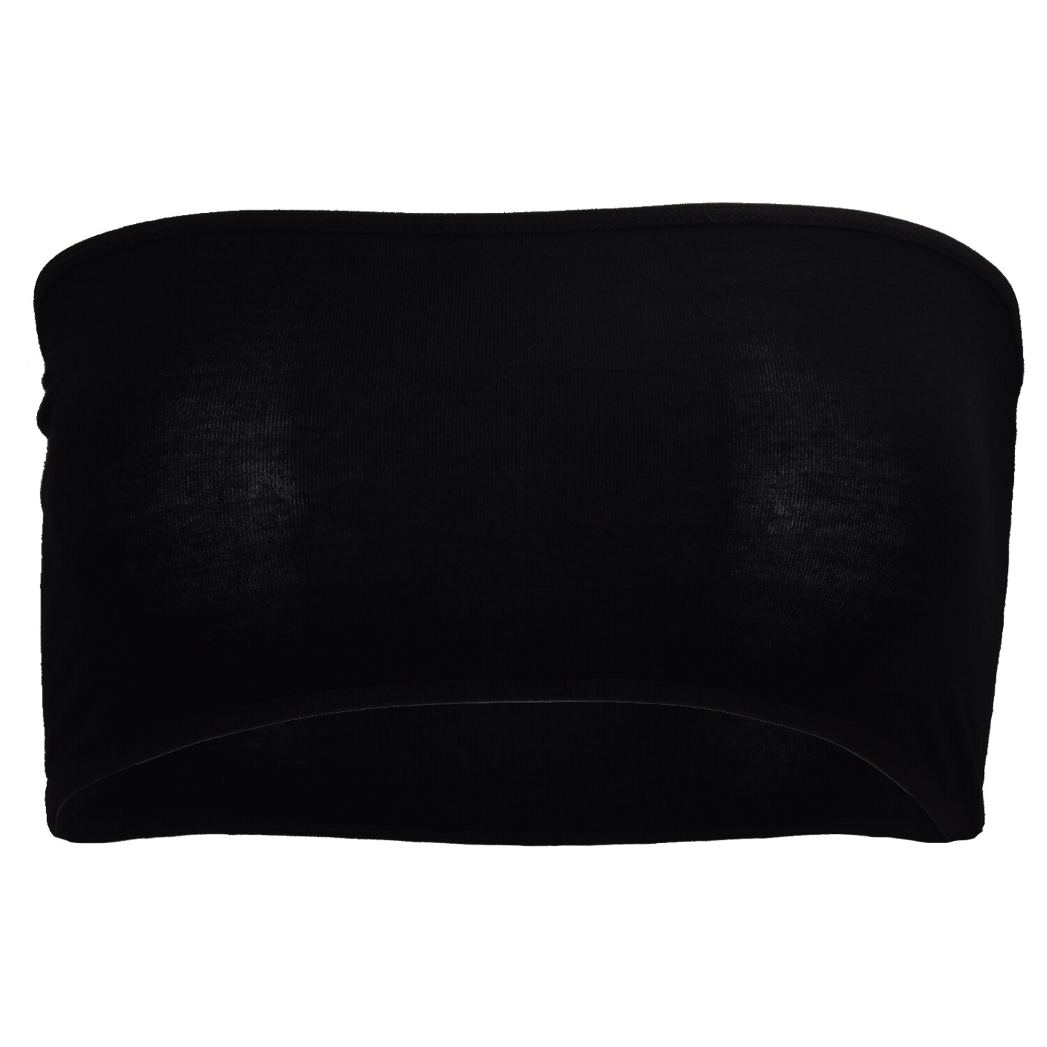 Black sexy strapless boob tube top bandeau bra wiping clubwear Crop stretch