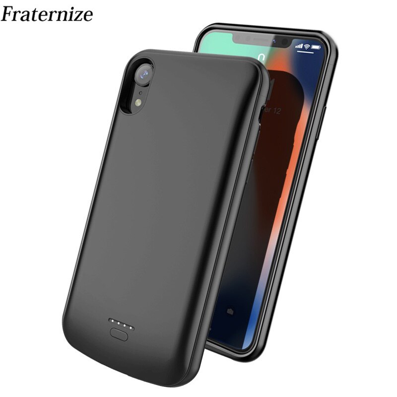 Volledige Cover Batterij Oplader Voor Iphone 6 6S 7 8 Plus 5 5S Se Power Bank Batterij case Voor Iphone X Xs Max Xr Siliconen Case