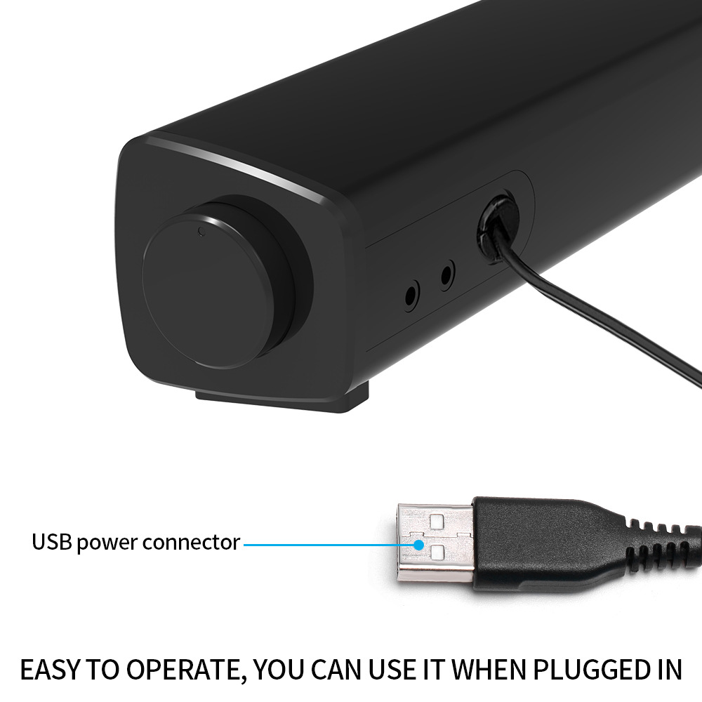 USB Wired Powerful Computer Speaker Stereo Subwoofer Bass speaker Surround Sound Box for PC Laptop phone Tablet MP3 MP4
