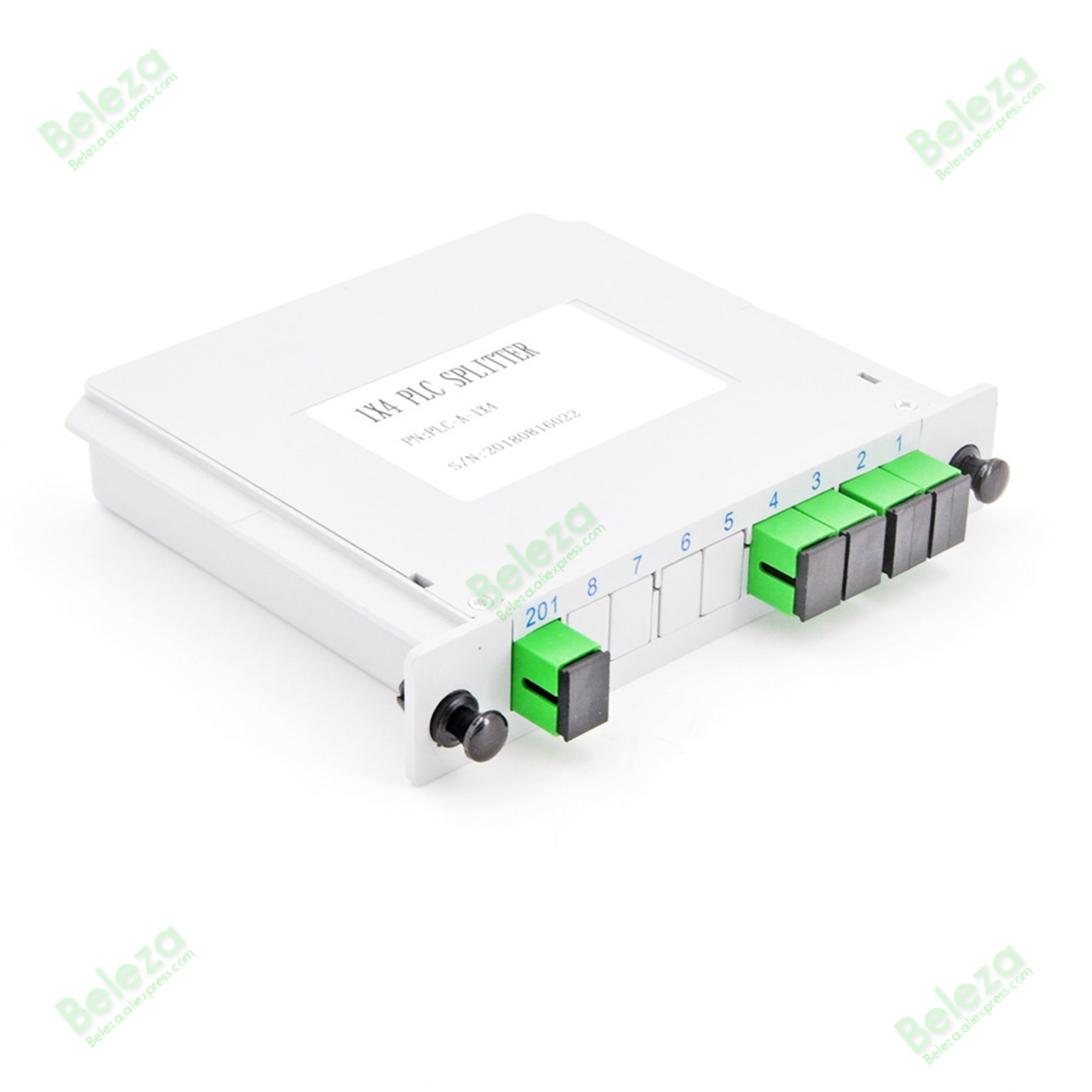 Cassetta PLC SC APC 1X4 scatola Splitter in fibra ottica FTTH tipo di inserimento Cassette Splitter in fibra ottica spedizione veloce