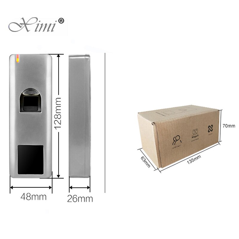 SF1 RFID Access Control System Proximity Card Standalone 3000 Users Door Access Control IP65 Waterproof Metal Fingerprint Reader