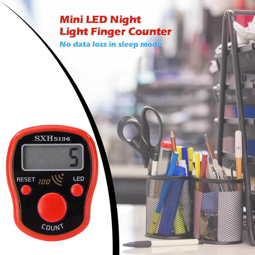 Mini 0-99999 LCD affichage alarme compteur LED lumineux veilleuse affichage électronique compteur de comptage pour coudre le compteur de doigt