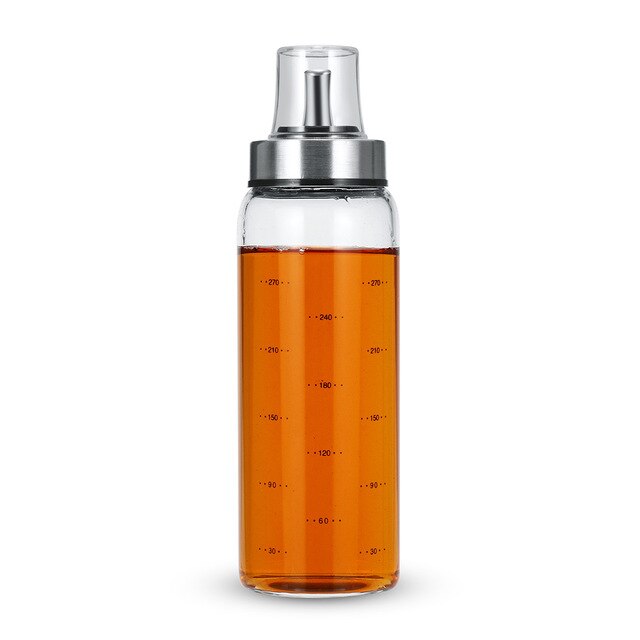 Koken Kruiden Fles Olie Saus Fles Dispenser Platic/Glas Met Schaal Opslag Flessen Voor Olie Azijn Keuken Accessoires
